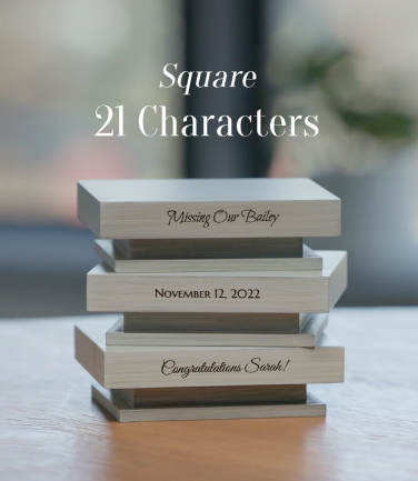 Square shelf personalization example